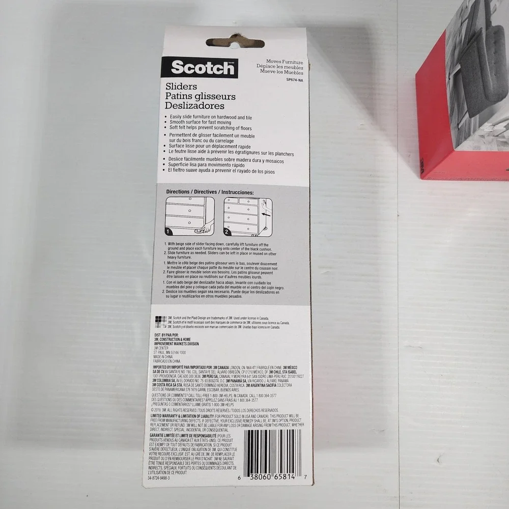 SCOTCH Furniture Sliders / 3.5‎ inch Round / 16-Pack VALUE PACK - NEW